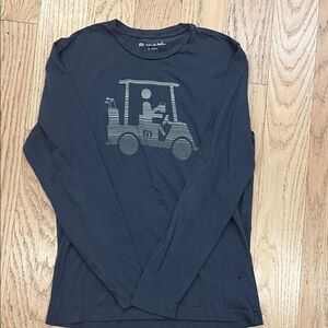 Travis Mathew Navy Long Sleeve Golf Cart Tee